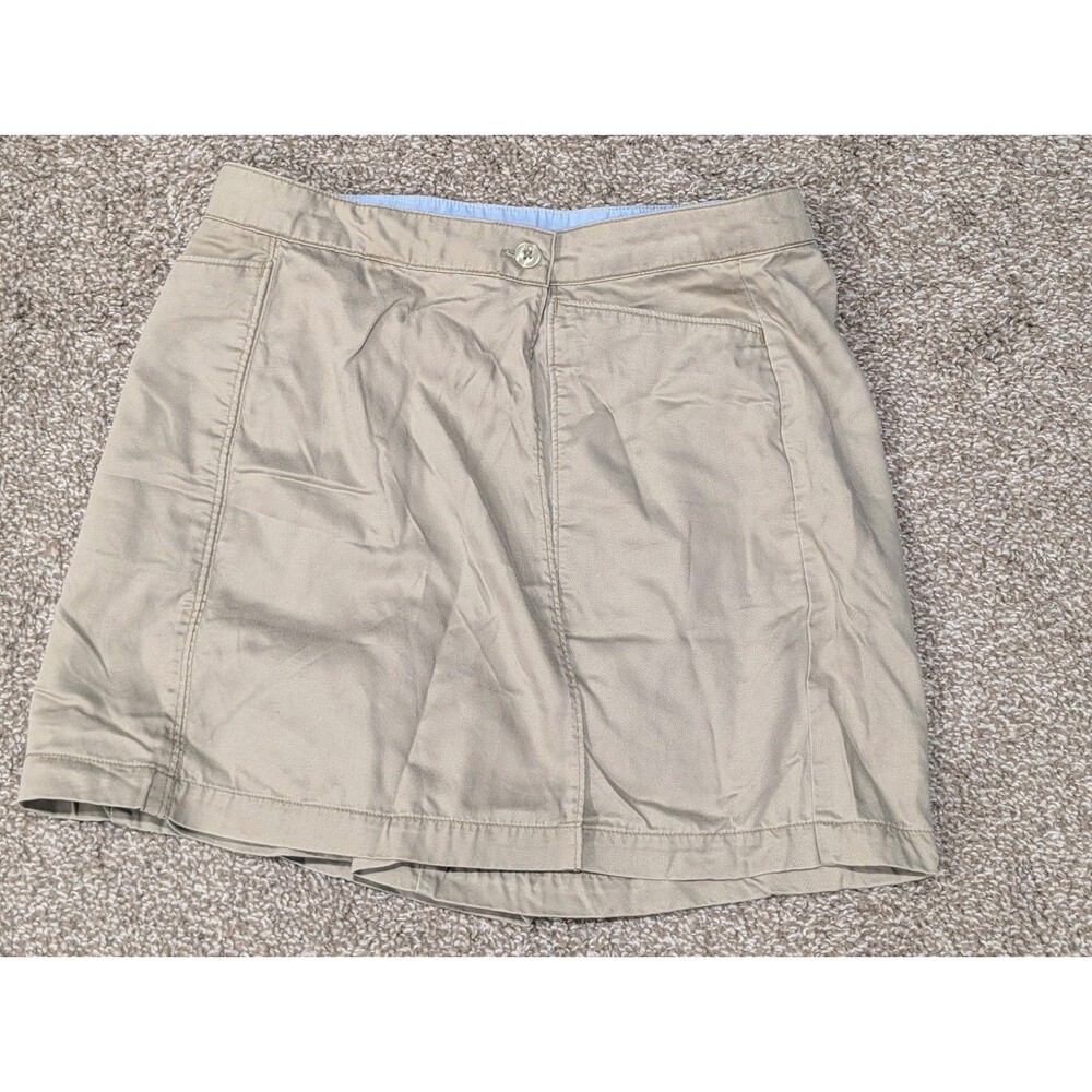 Nike Golf Women’s Athletic Skort Size 12 Large Built In Shorts 15” Length Khaki